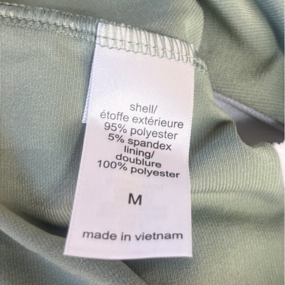 American Beach by Maruices Womens Swim Tankini Tank Top Sage Green Medium - Picture 7 of 11